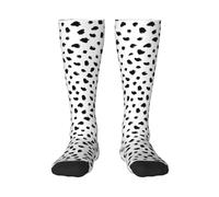 YsoLda Calze Calze a compressione Calze unisex al ginocchio Calze sportive 55 cm per viaggi,Stampa animale dalmata pittorica