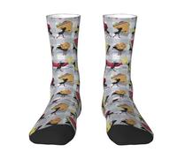 YsoLda Calzini da squadra, calzini sportivi novità casual Calzini a compressione divertenti lunghi 40 cm per unisex,Picnic delle formiche