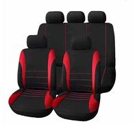 YSOLDA Coprisedili Auto per Maserati Grecale SUV Modena/S/GTS/Trofeo 2023-2025, Auto Kit Anteriore e Posteriore Traspirante Anti Scivolo Protezione Sedile Accessori Auto Interno,B/9pcs Set Red