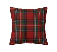 YsoLda Federa per cuscino, federa decorativa per cuscino morbido 40 x 40 cm per divano camera da letto, plaid scozzese Stewart