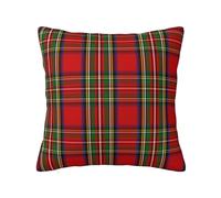 YsoLda Federa per cuscino, federa decorativa per cuscino morbido 40x40 cm per divano camera da letto, plaid scozzese Clan Stewart scozzese