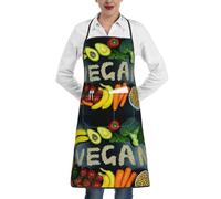 YsoLda Grembiuli da cucina, Grembiule da cucina con tasche, Grembiuli da cuoco impermeabili regolabili con pettorina,Salute vegana