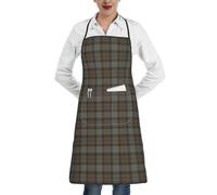 YsoLda Grembiuli da cucina, Grembiule da cucina con tasche, Grembiuli da cuoco impermeabili regolabili con pettorina,Tartan Fraser di Outlander