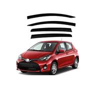 YSOLDA Set di 4 Deflettori d'Aria,per TO-YOTA Yaris/Yaris-R/Yaris-Cross Hatchback/Sedan XP10 XP90 XP130 XP150 XP210,1999-2023+,Lato Porta Finestra Parapioggia Parasole