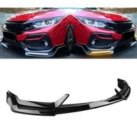 YSOLDA Spoiler Anteriore Auto per Hon-da Civic Si Hatchback 2017-2021, Anti Collision Frontali Paraurti Lip Splitter Labbro Diffusore Protezion Inferiore Coltello Sottoparaurti