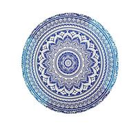 Ysoom Asciugamano da spiaggia Rotondo Boho Coperta da spiaggia Mandala Rotondo Tappetino da yoga Tovaglia da meditazione Tovaglia da picnic Tappeto fatto a mano, 150 * 150 CM