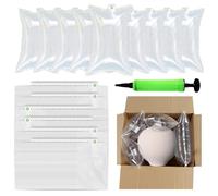 YSOOUA 200 pezzi di cuscini d'aria con pompa ad aria, materiale di riempimento, 10 x 15 cm, tasche d'aria, materiale imbottito ad aria per imballaggi di trasporto, antiurto per nessun riempimento di