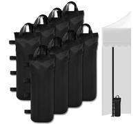 YSOOUA Sacchi di Sabbia Sacchi Pesi Gazebo Qualità Industriale 600D, Per Tenda E Gazebo,per Gambe Outdoor Ombrelloni,Ombrelloni, Trampolini, Tenda Pop-up (8 Pezzi)