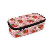 Yspwyqan Astuccio grande per matite con anello da appendere, leggero e spazioso, grande astuccio pop per matite per il ritorno a scuola, regali per bambini, Stampa Margherita Fragola, Taglia unica