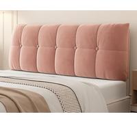 YSPZDQ Copri Testata Letto Matrimoniale Infoltisce ed Elastico, Tutto Incluso Decorazione Copri Testiera Letto Flanella Antipolvere per Letti Singoli, Matrimoniali o King Size(Pink,160 x 60cm)