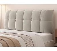 YSPZDQ Copri Testata Letto Matrimoniale Infoltisce ed Elastico, Tutto Incluso Decorazione Copri Testiera Letto Flanella Antipolvere per Letti Singoli, Matrimoniali o King Size(Gray-a,120 x 60cm)