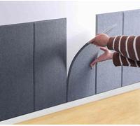 YSPZDQ Pannelli Imbottiti Anti-Collisione Autoadesivi, 3D Cuscino da Parete Morbido Ispessito, Insonorizzato Antiumidità, Rivestimento Murale(Dark gray,30 x 60 cm 7pcs)