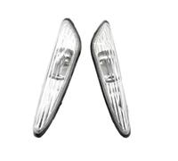 YSQHSODS Indicatori di direzione 2 Pezzi Indicatori Direzione Laterali Auto Con Luce Segnalazione Per BMW E46 Berlina Station Wagon Serie 3 Facelift 2002-2005 Indicatore di direzione a LED(BIANCO)