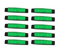 YSQHSODS Indicatori di direzione Luci Di Posizione Laterali Per Auto A 6 LED Da 12/24 V Indicatori Direzione Universali Rimorchi Camion Furgoni Autobus Indicatore di direzione a LED(VERDE)