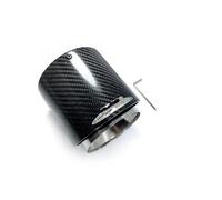 YSQIFBABD 1 Pz 3K Punte Silenziatore di Scarico in Carbonio per Mini per Cooper per S R55 R56 R57 R58 R59 R60 R61 F54 F56 F57 F60 Tubo di Scarico per Auto(85-105MM Silver)
