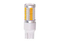 YSQIFBABD direzione dinamici T20 7443 W21/5W 33 SMD 5730 LED Indicatori direzione Fendinebbia 33SMD 5630 Luci stop motore Lampadina Bianco Rosso Arancione Ambra 12V(Giallo)