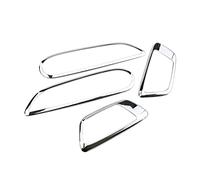 YSQIFBABD Interni Maniglia Interna della Porta Ciotola Copertura Trim Adesivo per Fiesta MK7 2009 2010 2011 2012 2013 2014 4 Pz/Set Accessori Auto Maniglia Portiera Interna Auto(Argento)