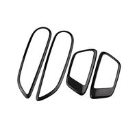 YSQIFBABD Interni Maniglia Interna della Porta Ciotola Copertura Trim Adesivo per Fiesta MK7 2009 2010 2011 2012 2013 2014 4 Pz/Set Accessori Auto Maniglia Portiera Interna Auto(Nero)