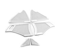 YSQIFBABD Terminale di Scarico Copertura Cornice Dell'altoparlante Porta Interna per Mazda 3 2019-2022 Accessori per Lo Stile Auto Altoparlante Audioer Auto Terminale di Coda(Silver Shape B)
