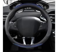 YSQOFD Copri Volante per Peugeot 208 2012-2018 Coprivolante per Auto in Fibra Carbonio + Pelle PU Accessori per Auto Interni Copertura Volante Auto(Blu)