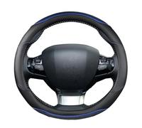 YSQOFD Copri Volante per Peugeot 308 2014-2020 II T9 308 SW 308 CC Coprivolante per Auto in Fibra Carbonio + Pelle PU Accessori Interni Auto Copertura Volante Auto(Blu)