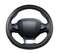 YSQOFD Copri Volante per Peugeot 308 2014-2020 II T9 308 SW 308 CC Coprivolante per Auto in Fibra Carbonio + Pelle PU Accessori Interni Auto Copertura Volante Auto(Nero)