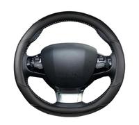 YSQOFD Copri Volante per Peugeot 308 2014-2021 II III T7 T9 308 SW Coprivolante Auto in Fibra Carbonio + Pelle PU Accessori Interni Auto Copertura Volante Auto(Nero)