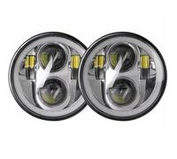 YSQOFDNFD Faretto LED per Moto 5,75 Pollici LED Faro Anteriore per Triumph per Rocket III 3 & Speed per Triple & per Street per Triple 5 3/4" Faro Fari Fendinebbia(40W Halo Sliver)