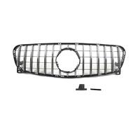 YSQOFDNFD Griglia Front Grille Griglia GT per paraurti Anteriore Completamente Nera per Mercedes per Benz Classe GLA X156 2014, 2015 e 2016 Front Mesh(Sliver)