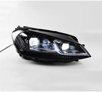 YSQOJF 2pcs Faro Anteriore Dell'automobile Per Golk7 Per Golf 7 Per MK7 2013-2017 A LED Dinamico Indicatore Di Direzione Lente Gruppo Automobilistico Auto Faro Anteriore(SLIVER)