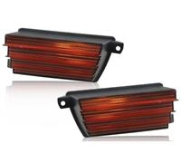 YSQOJF Fendinebbia anteriore 2PCS Paraurti Anteriore Luce Parcheggio Indicatore Direzione DRL Copertura Per Chevy Per Corvette C3 1975-1979 Nessuna Lampadina(Amber Lens)