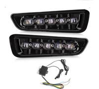 YSQOJF Fendinebbia Auto Per Ford Per 150 2017 2018 2019 2020 Luci diurne a LED DRL Fendinebbia Indicatori di direzione dinamici Accessori per auto LED Auto DRL