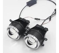 YSQOJF Fendinebbia Auto Proiettore fendinebbia da 3 pollici per Ford per Focus 2 MK2 MK3 per Nissan per Mitsubishi bi-led LED Auto DRL(Style 2)