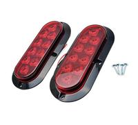 YSQOJF Indicatore di direzione 2 Pezzi Luci Posizione Laterali LED Auto 10 Luci Posteriori LED Indicatori Direzione Universali Rimorchi Camion Furgoni Autobus(Red light)