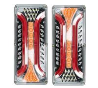 YSQOJF Indicatore di direzione 2x Fanali Posteriori Per Camion Luci Di Marcia Stop E Freno A LED Per Trattori Autobus Furgoni Rimorchi Camion Indicatori Di Direzione