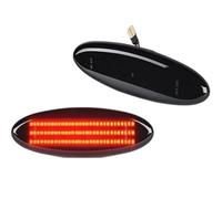 YSQOJF Indicatore di direzione Posizione Laterali LED Luci Posteriori Rosse Lampade Segnalazione Per Chevy Per Corvette C5 1997-2004 Per Coupe Z06 Per Cabriolet(Smoked Lens)
