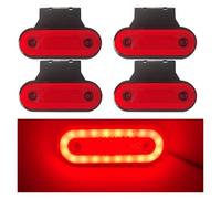YSQOJF Indicatori direzione dinamici 4 Luci Posizione Laterali A LED Camion 12V 24V Luci Segnalazione Ingombro 20SMD Montaggio Su Rimorchio Accessori Camion Per Scania(Red A)