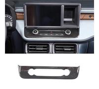 YSQOJF Interni Accessorio Cornice Decorativa per Pulsanti Multimediali per Console Centrale per Auto Adesivo per Ford per Maverick 2022 Interna Pannello Trim(Carbon Pattern)