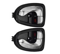 YSQOJF Maniglie Interne Porte 1 Coppia Maniglie per Porte Interne Auto Nero Cromato Anteriore Posteriore Lato Sinistro E Destro per Hyundai per Accent 2000 2001-2006 Maniglia Interna(Black Chrome)