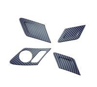 YSQOJF Maniglie Interne Porte Car Interior Door Handle Pannello Copertura Trim per Golf 7 7.5 MK 7 2014-2020 Porta Sedile Blocco Pulsante Pannello in Fibra Carbonio Maniglia Interna