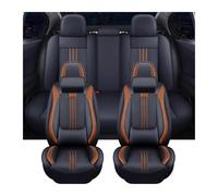 YSQOJF Set coprisedili auto Per Hyundai Per Palisade Per Mufasa Set Completo Universale Coprisedili In Pelle Auto Accessori Interni Coprisedili in Auto(Orange+cushion)
