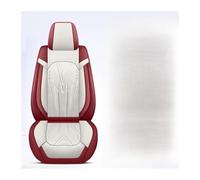 YSQOJF Set coprisedili auto Per Skoda Per Karoq Per Rapid Set Completo Di Coprisedili Auto In Pelle Universale Accessori Coprisedili in Auto(Red White)