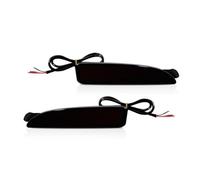 YSQOJF Specchio Indicatore Auto 2004-2008 Prima Generazione Per Mazda 3 Berlina/portellone Sostituisci I Riflettori Posizione Laterali Senza Lampadina Rossa OEM Luce Di Segnale Dinamica(Smoked Lens)