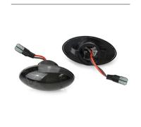 YSQOJF Specchio Indicatore Indicatore Laterale Auto Per MINI Per Cooper R50 R52 R53 Indicatore Laterale Indicatore Luminoso Indicatore Direzione T10 12V Luce Di Segnale Dinamica(Smoke Lens)