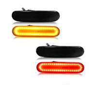 YSQOJF Specchio Indicatore Lampade Posizione Laterali Anteriori E Posteriori Auto Rosso Per Civic Per Si Per EP3 2002-2005 Indicatori Direzione A 3 Porte Luce Di Segnale Dinamica(4pcs Amber Red)