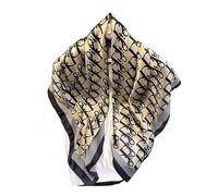 YsRoad Foulard Quadrato Donna- Sciarpa seta imitazione 90x90, leggera ed elegante. Può essere legata al collo, ai capelli, alla borsa e alla cintura,Bianco Nero Rosso Verde