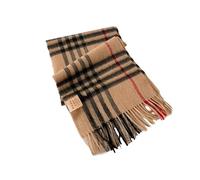 YsRoad Sciarpa Quadri Donna - lana Morbida Sciarpa Invernale Calda con Frange 188x32cm Beige Bianco Grigio Marrone