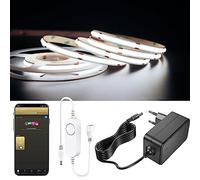 YSRSAI ZigBee 6500K COB LED Striscia Smart Dimmerabile Kit per lavorare con ZigBee 3.0 HuB Bridge, Tuya, Z2MQTT, Echo Plus per APP/Alexa Controllo vocale Light Strips Ambiance lighting