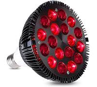 YSSMAO Luce infrarossa Terapia 54W Red Light Lampada con Morsetto Regolabile Therapy 18 LED Dispositivo 660 NM / 850 NM Near Infrared LED Rosso per la Pelle e Dolore,Light Bulb