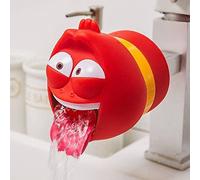 YST - Estensore per rubinetto in silicone per bambini, estensore per rubinetto per bambini, estensore per rubinetto dell'acqua per bambini, estensore per rubinetto per bambini, bug rosso
